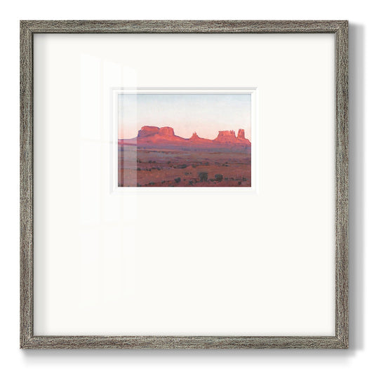 Red Rocks at Dusk II Premium Framed Print Double Matboard