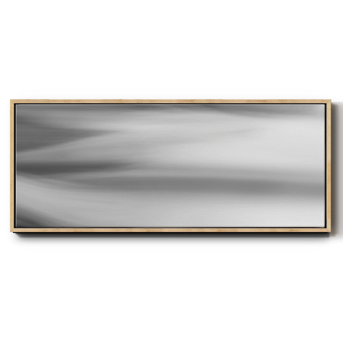 Black & White Water Panel VII - Floater Framed Canvas Print
