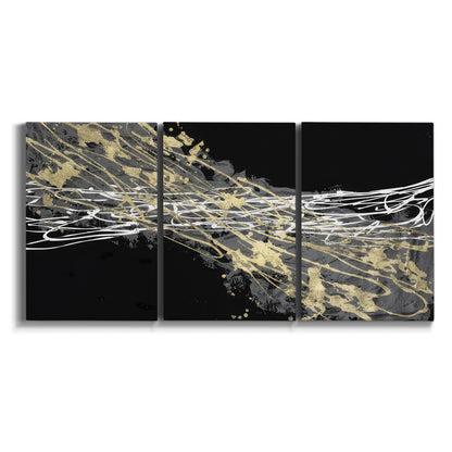 Three-panel canvas wall art featuring  on white background.