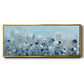 Teal Light Garden - Floater Framed Canvas Print
