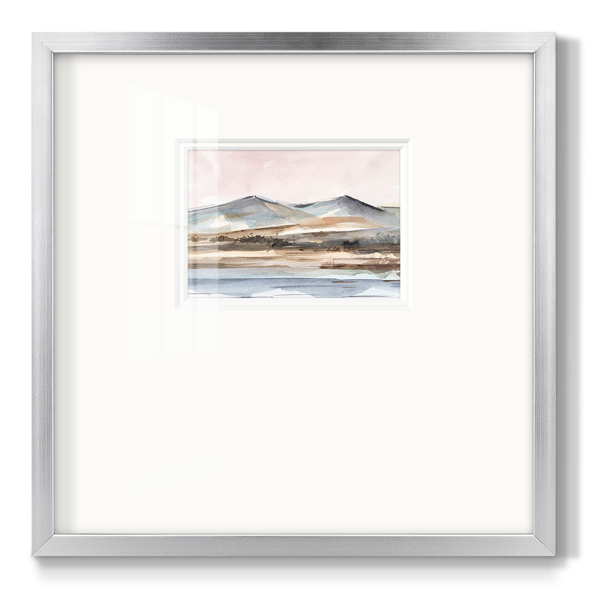Autumn Mountain Valley II - Double Matboard Framed Print