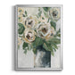 Floral Depth - Modern Framed Canvas Print