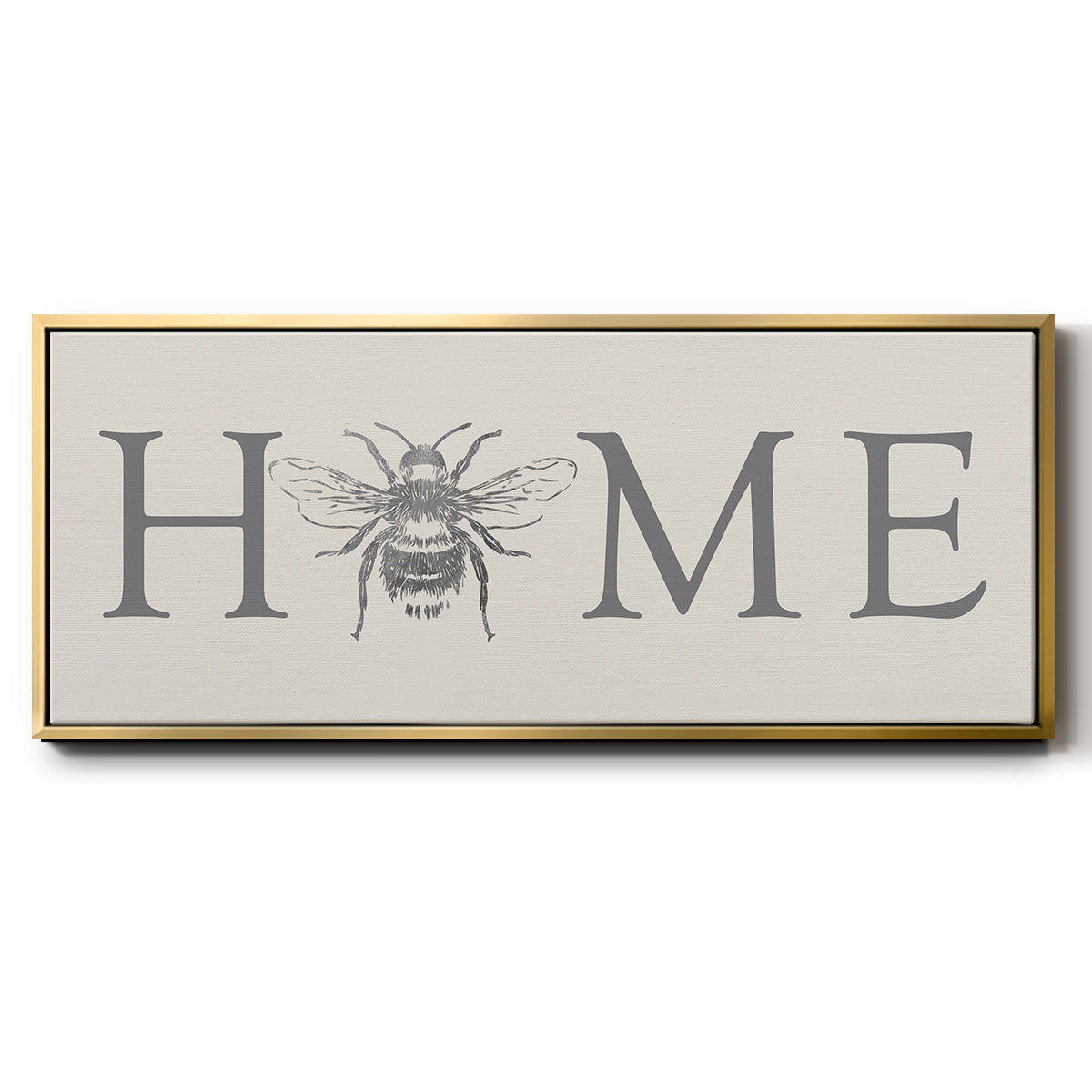 Bee Home - Floater Framed Canvas Print