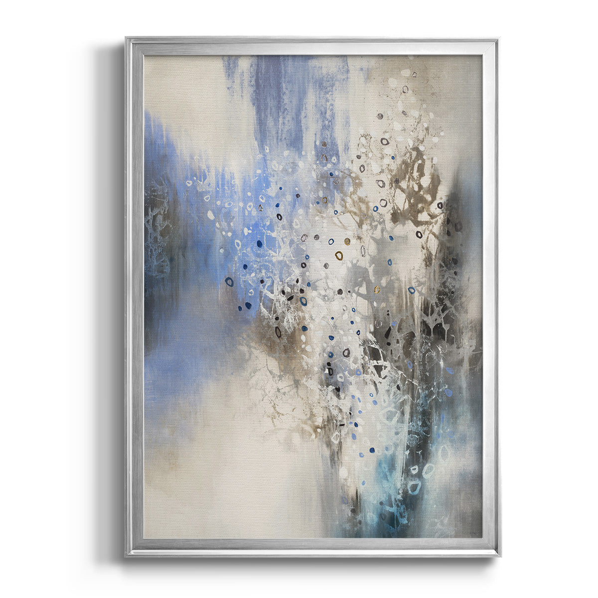 Glacier Stones - Modern Framed Canvas Print