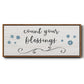 Count Blessings - Floater Framed Canvas Print