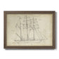 Sailboat Blueprint I Premium Framed Canvas- Ready to Hang