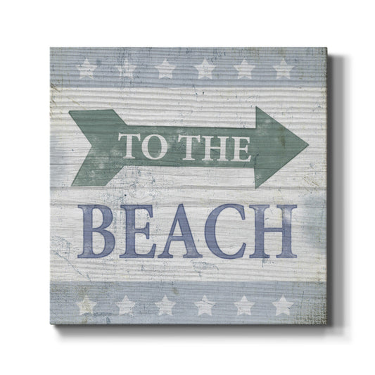 Beach Sign VII - Canvas Art Print