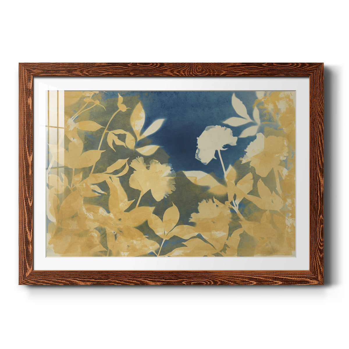 Peony Field - Barnwood Framed Art Print