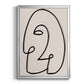 Face It II - Modern Framed Canvas Print