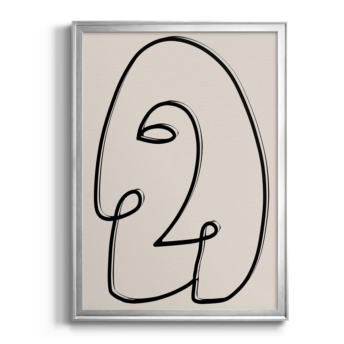 Face It II - Modern Framed Canvas Print