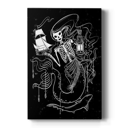 Pirate Mermaids I Premium Gallery Wrapped Canvas - Ready to Hang