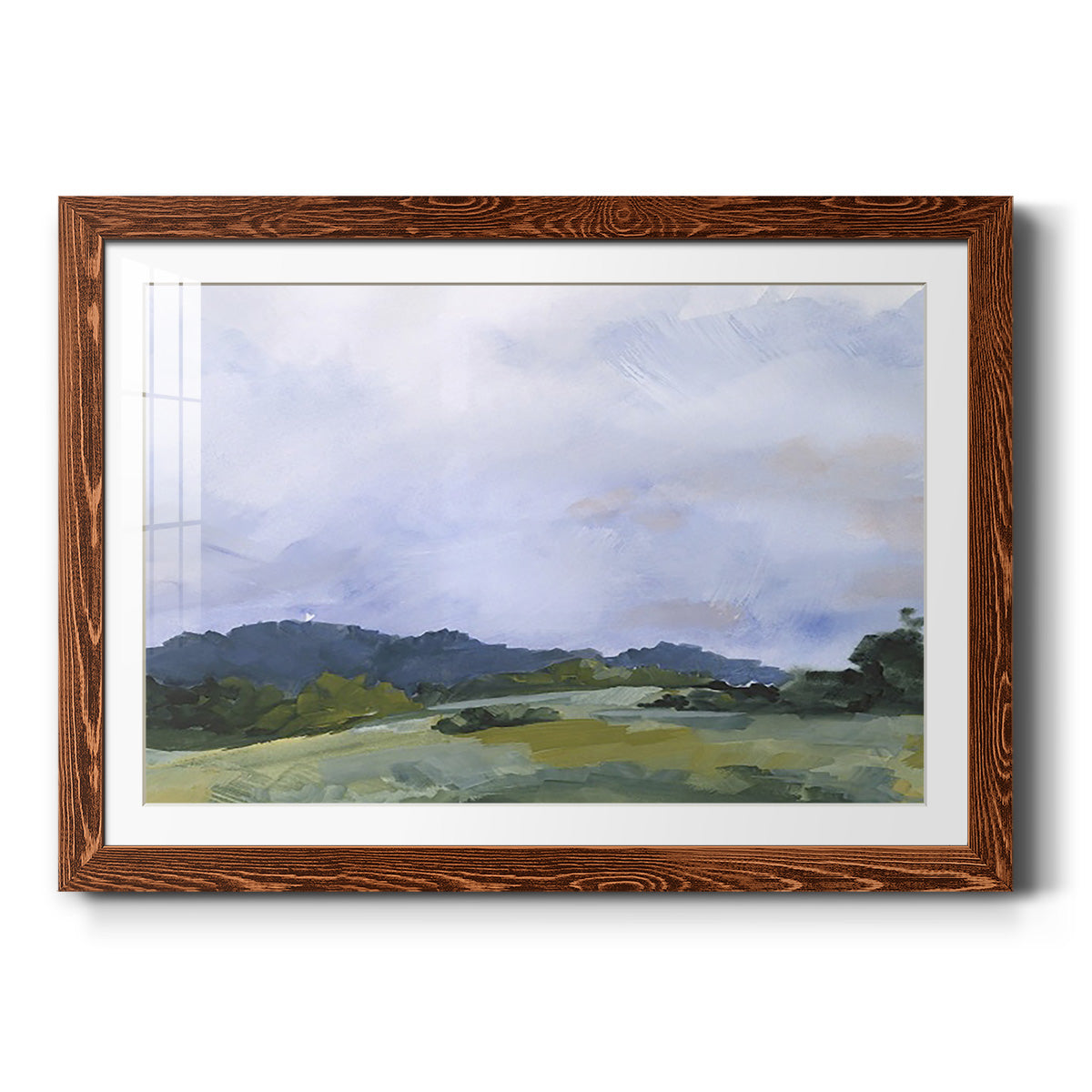 Pastoral Horizons II - Barnwood Framed Art Print