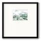 Verdant Hillside I - Double Matboard Framed Print