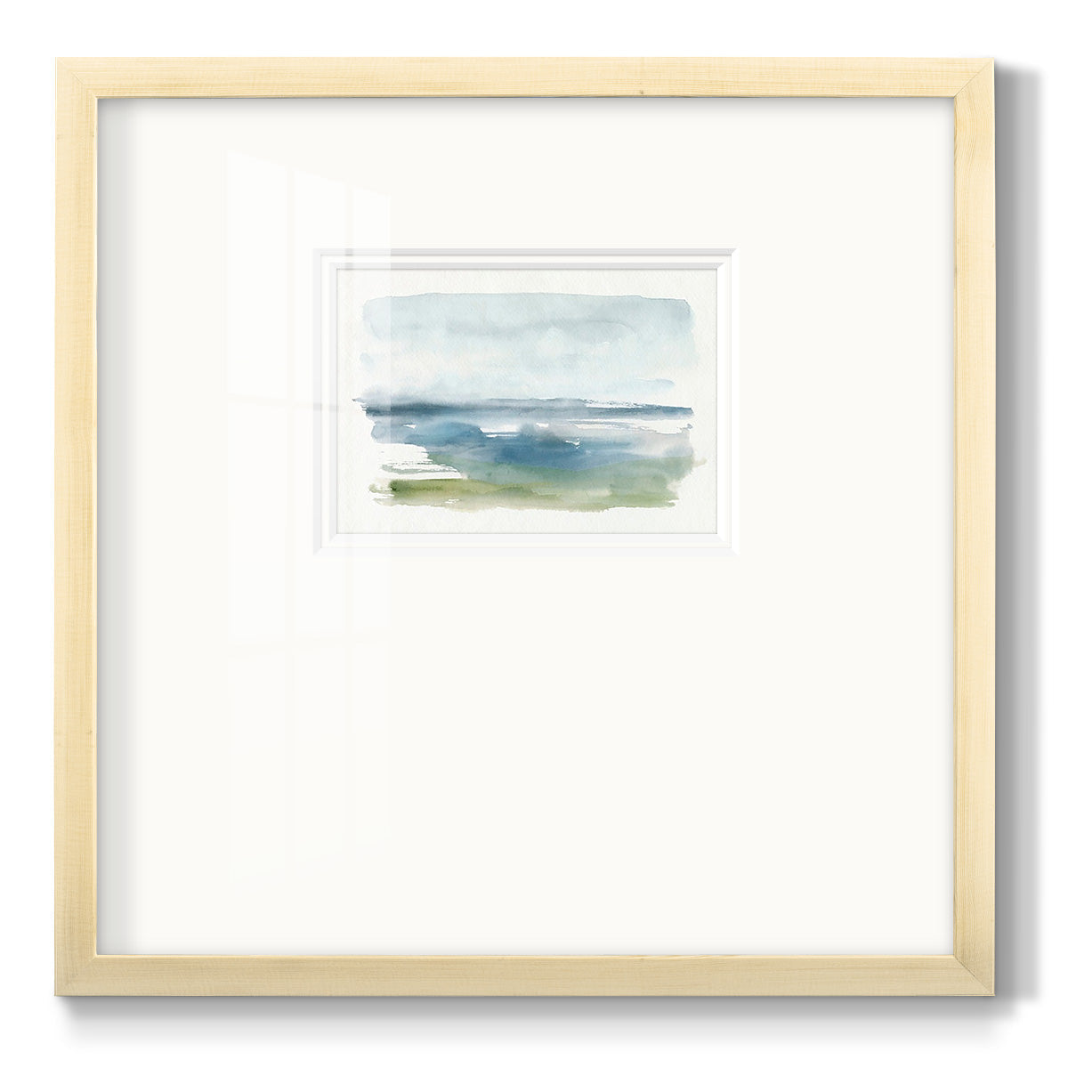Coastline Splash IV - Double Matboard Framed Print