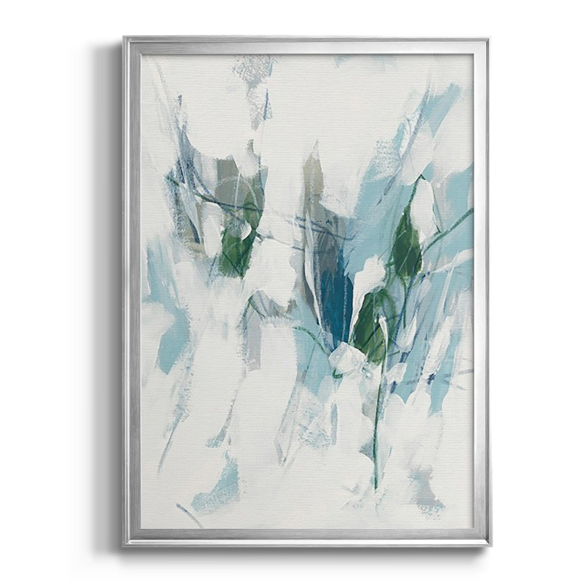 Ice Cavern I - Modern Framed Canvas Print