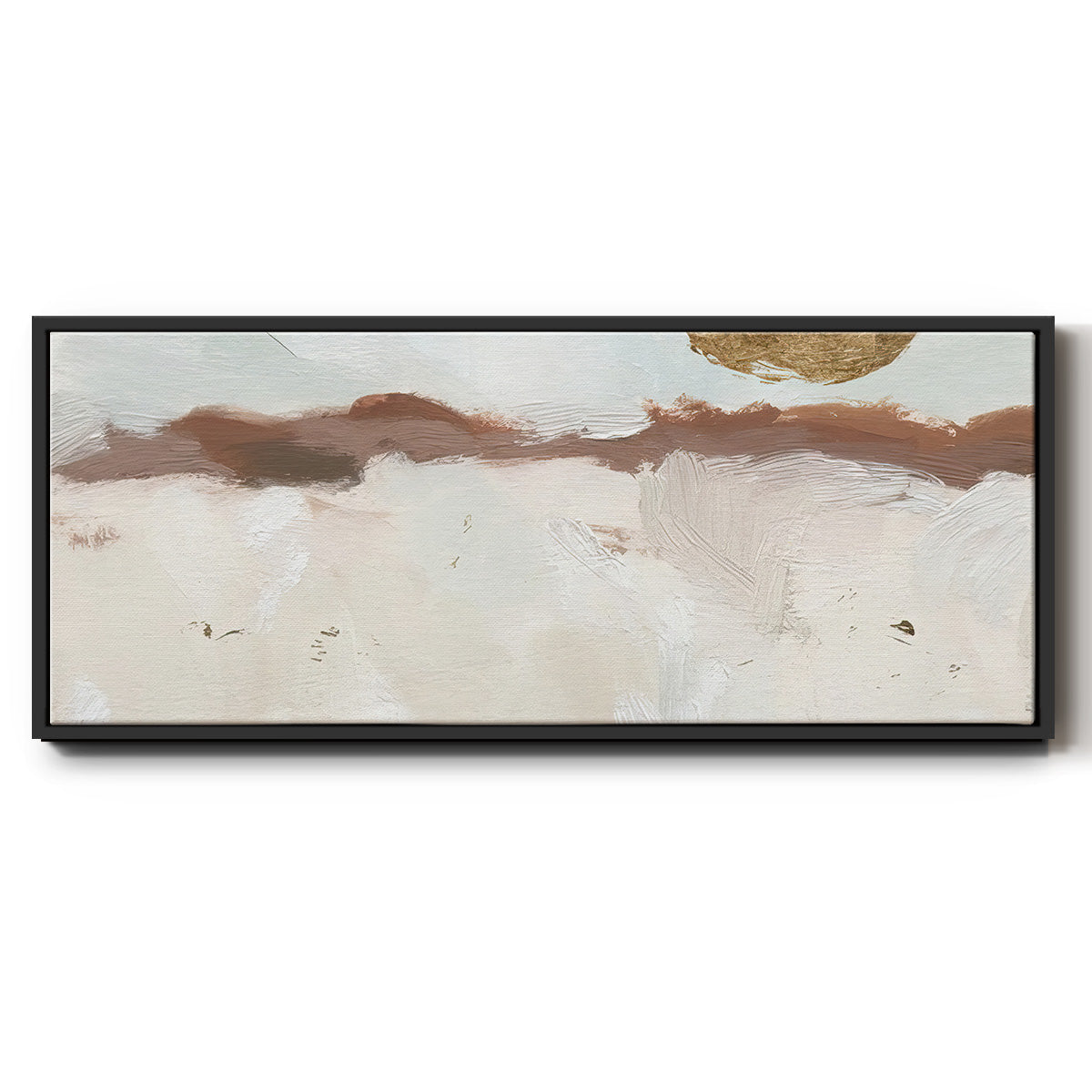 Winter Medallion II - Floater Framed Canvas Print