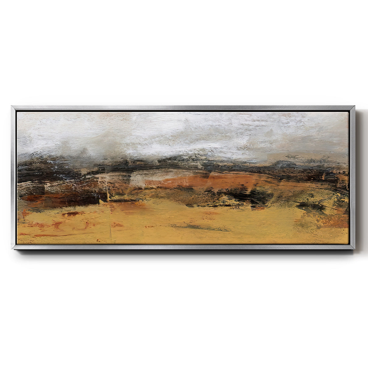 Bridges Ochre IV  - Floater Framed Canvas Print