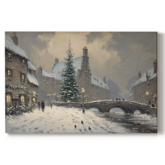 Pale Winter Snow Whisper - Canvas Art Print