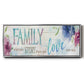 Family Love Story - Floater Framed Canvas Print