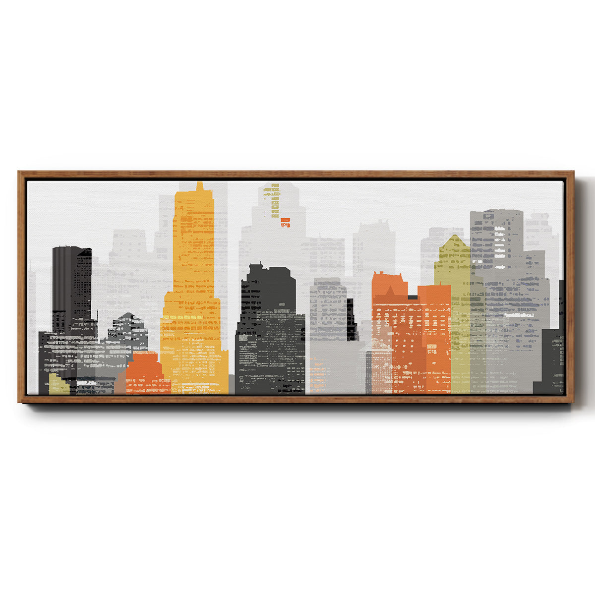 Element City - Floater Framed Canvas Print