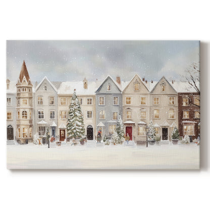 Silver Mistletoe Whisper - Canvas Art Print