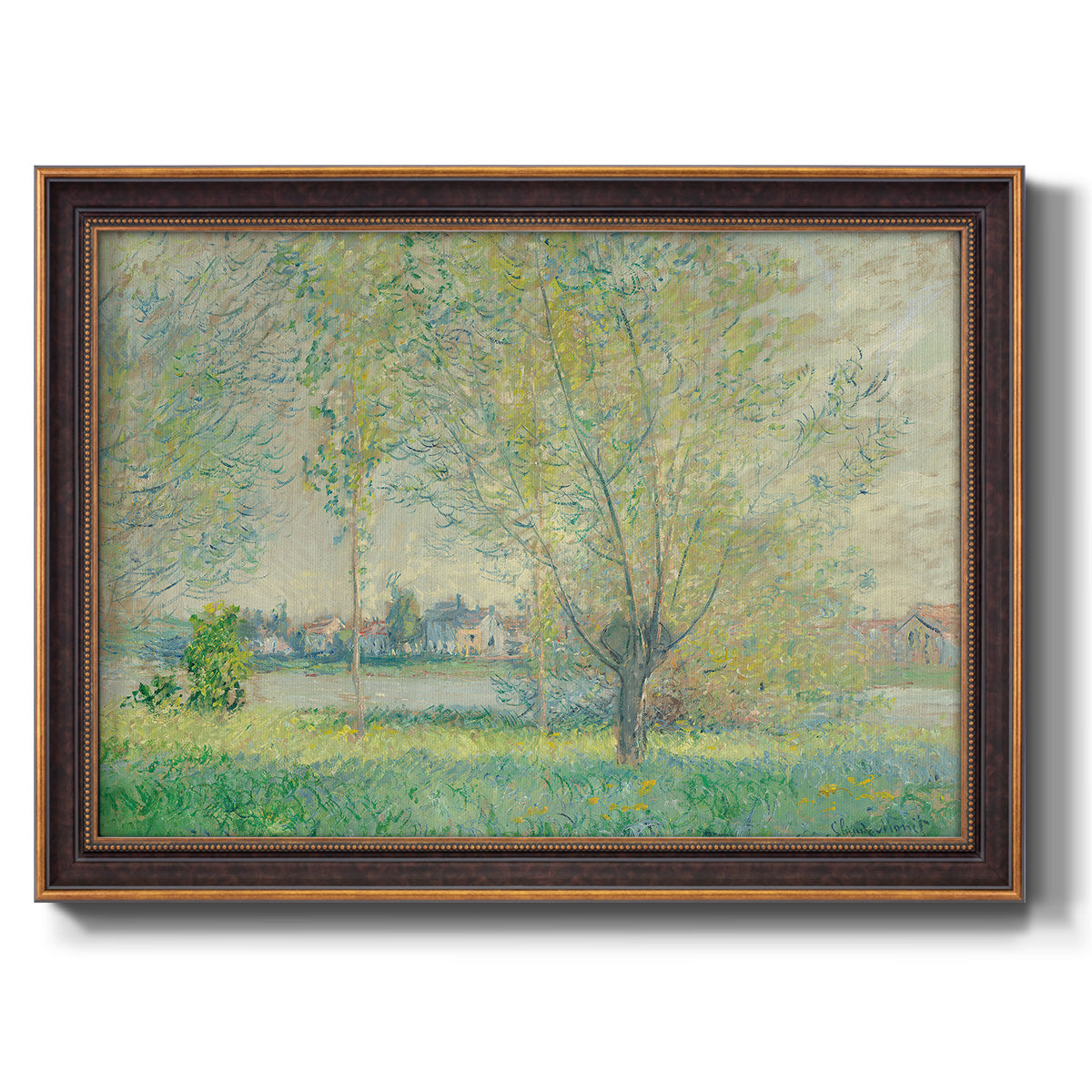 The Willows, 1880 - Ornate Framed Canvas Print