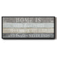 Home Is Where - Floater Framed Canvas Print