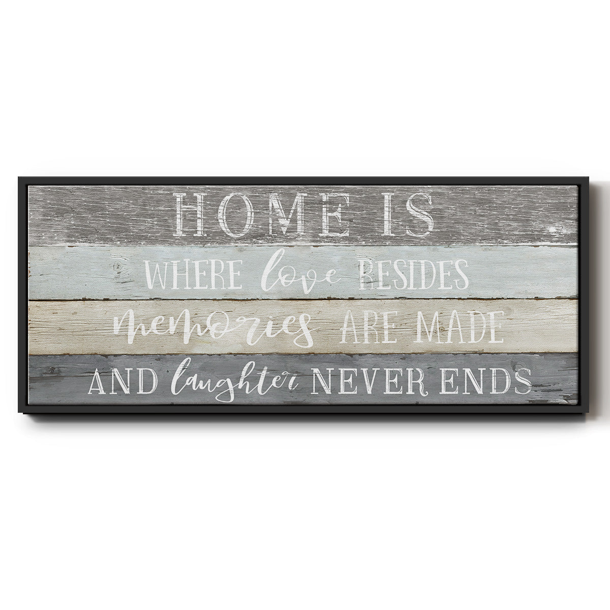 Home Is Where - Floater Framed Canvas Print