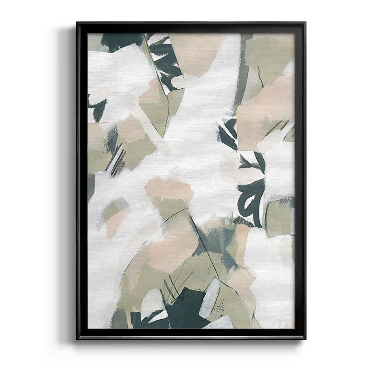 Sumi Storm II - Modern Framed Canvas Print