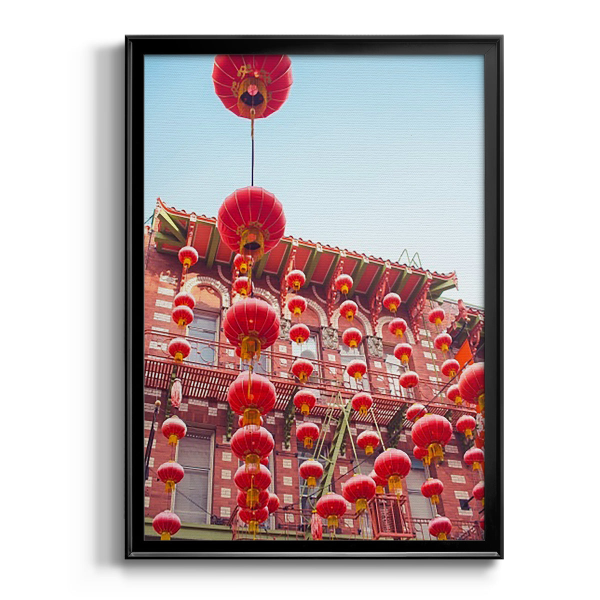 Lovely Lanterns I - Modern Framed Canvas Print