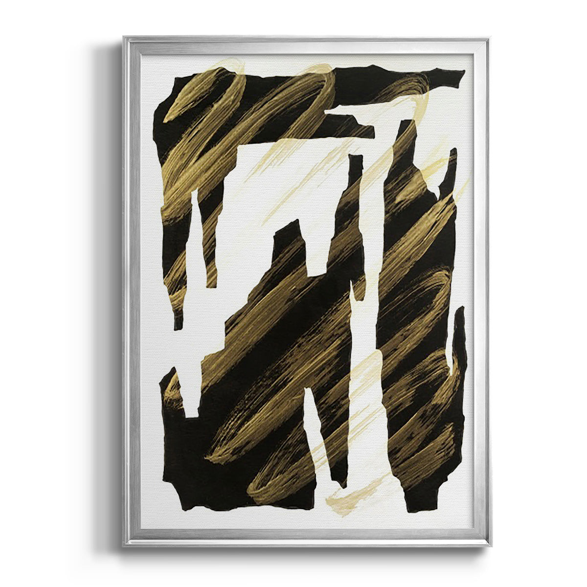 Onyx Obelisks IV - Modern Framed Canvas Print