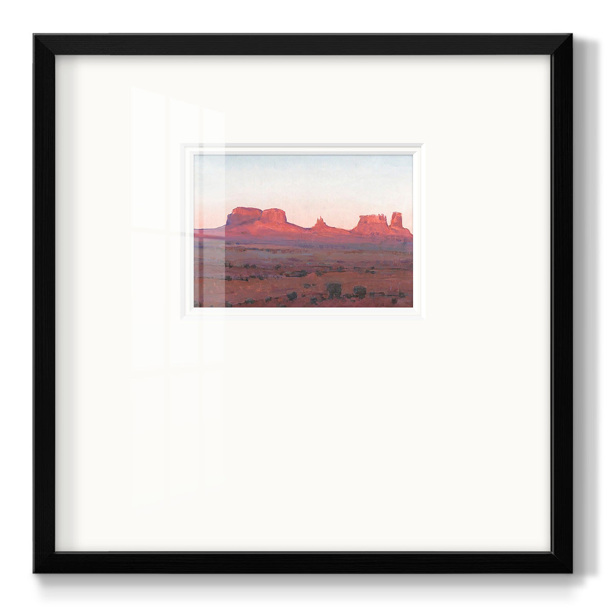 Red Rocks at Dusk II Premium Framed Print Double Matboard