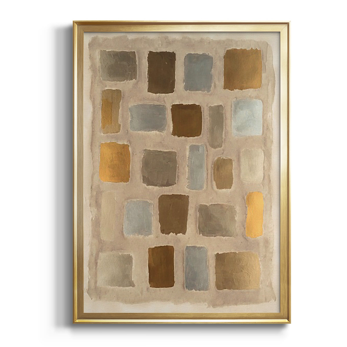 Sand Shaped II - Modern Framed Canvas Print