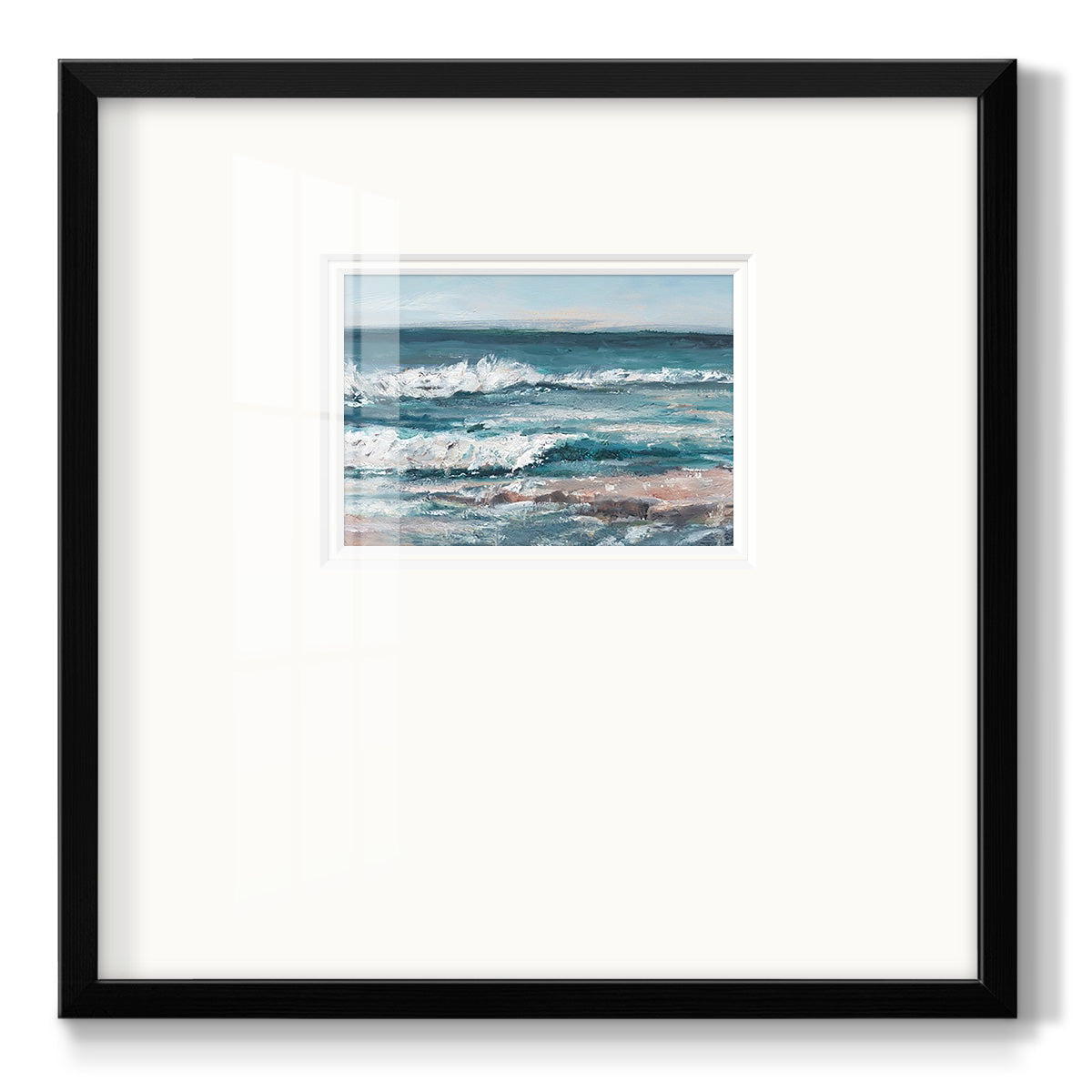 Ocean Breakers I - Double Matboard Framed Print