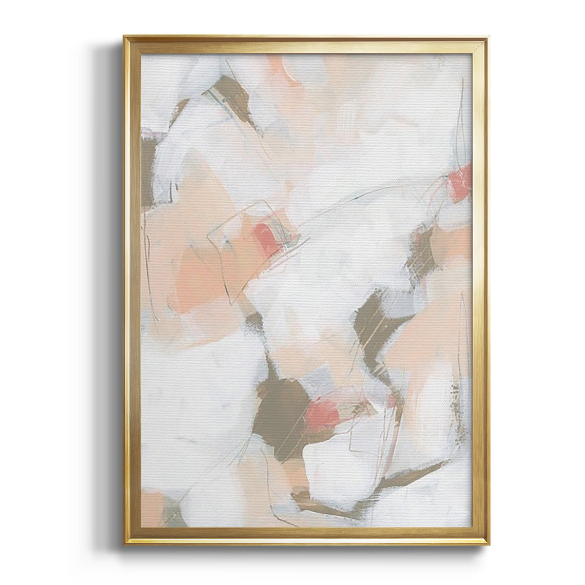 Sand Story II - Modern Framed Canvas Print