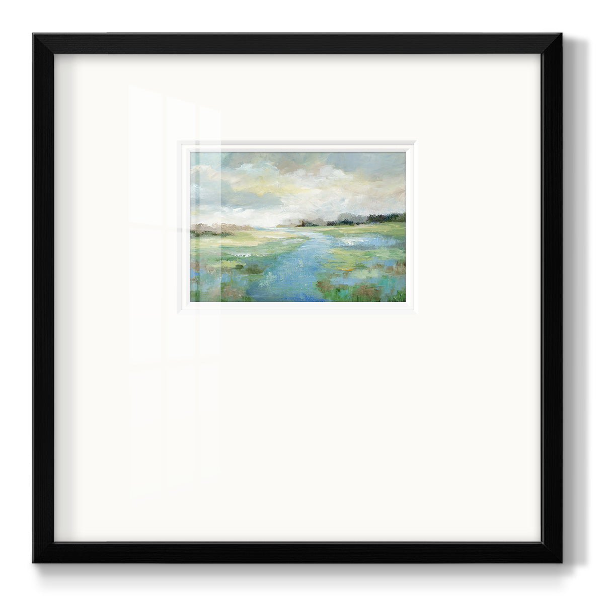 Winding Stream Premium Framed Print Double Matboard