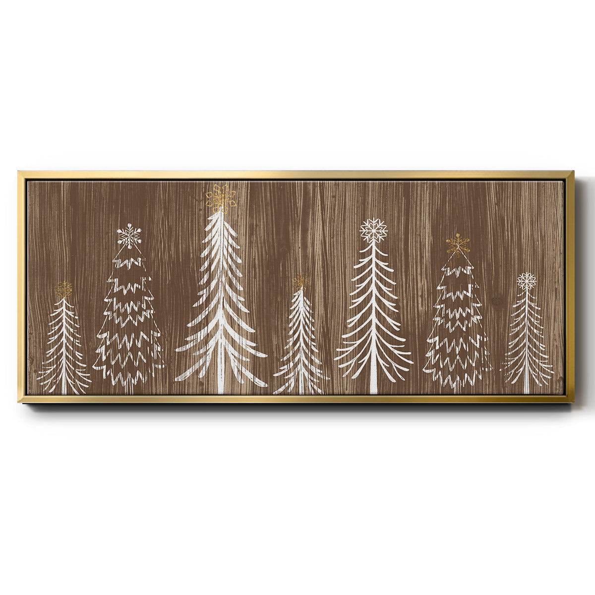Barnwood Wonderland Collection D - Floater Framed Canvas Print