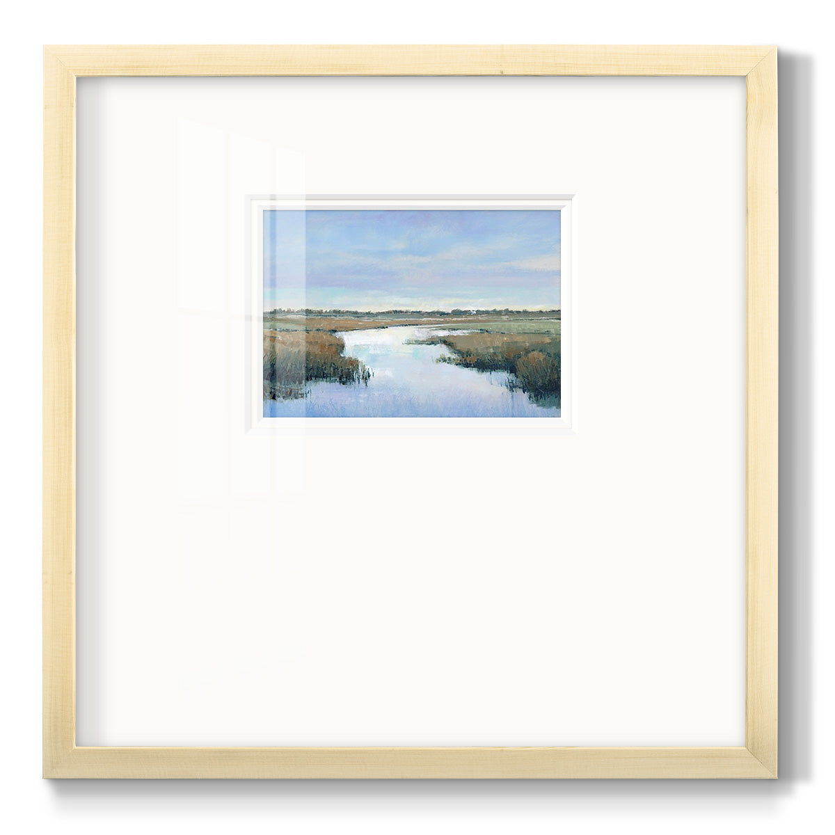 Coastal Plains II - Double Matboard Framed Print