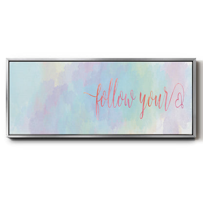 Follow Your - Floater Framed Canvas Print