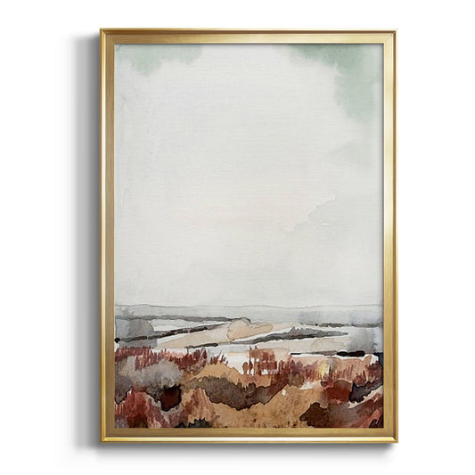 Coastal Inlet Study I - Modern Framed Canvas Print