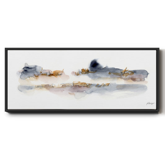 Reeds & Cattails I - Floater Framed Canvas Print