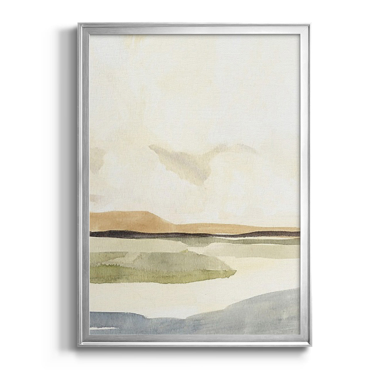 Slate Movement IV - Modern Framed Canvas Print