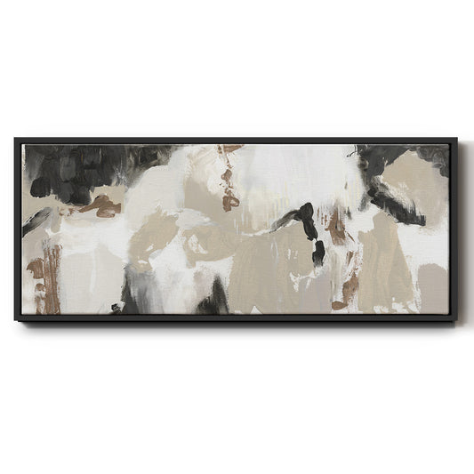 Sandy Summer - Floater Framed Canvas Print