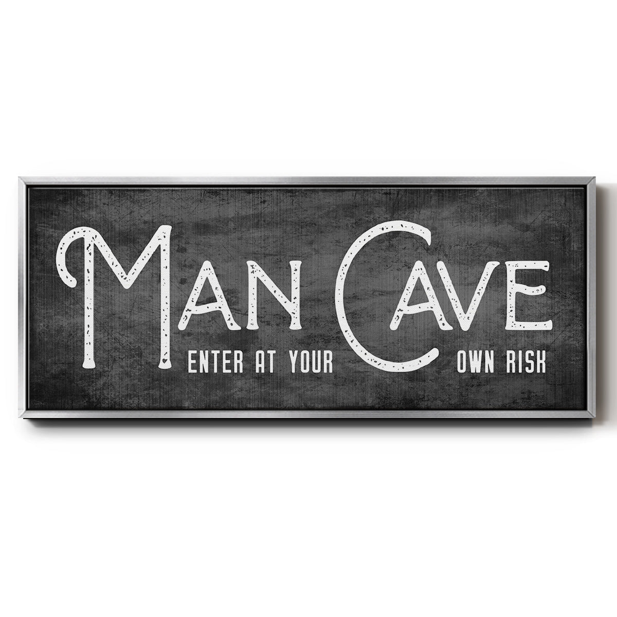 Man Cave - Floater Framed Canvas Print