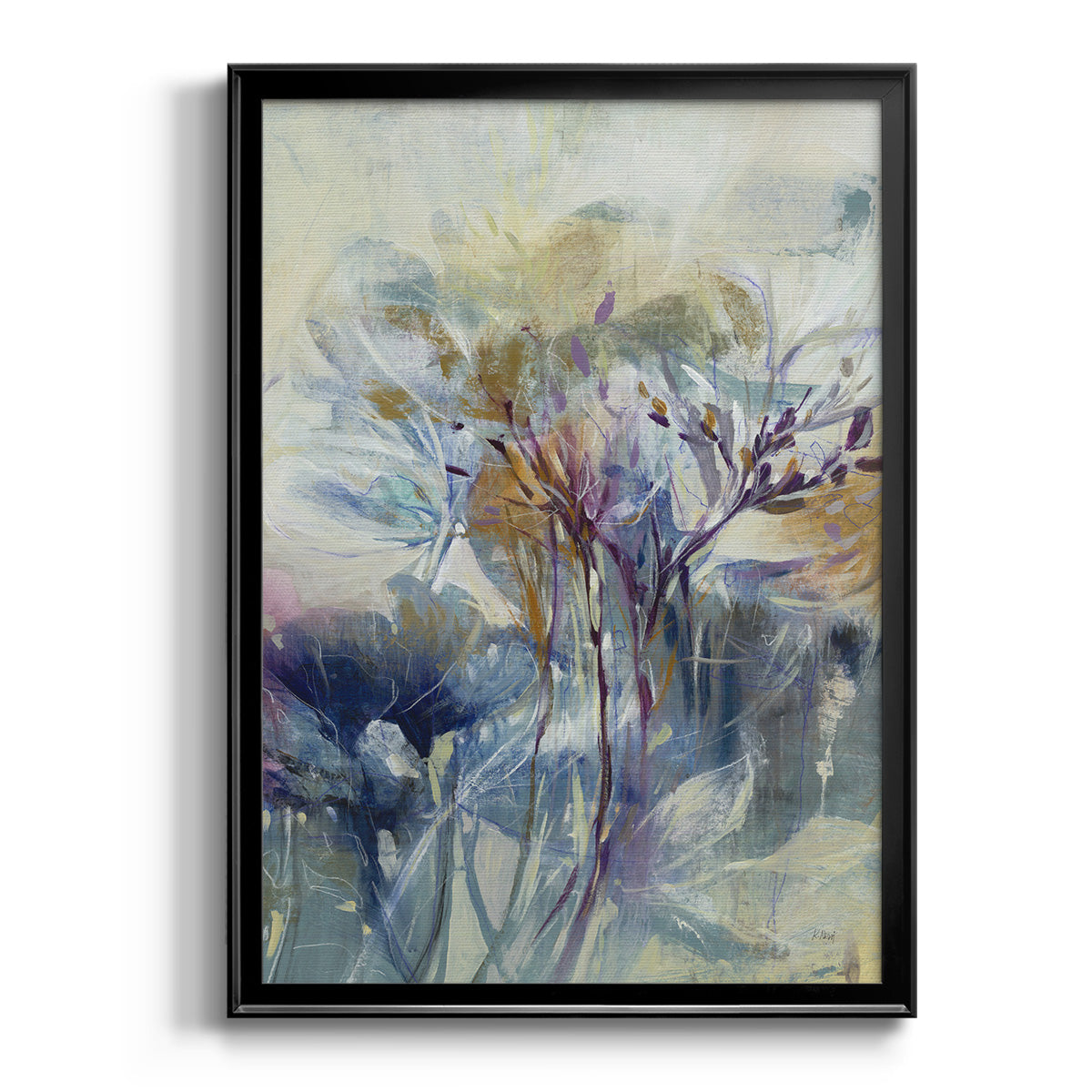 Meadow Saffron II - Modern Framed Canvas Print