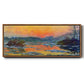Sunset on the Seine in Winter, 1880 - Floater Framed Canvas Print