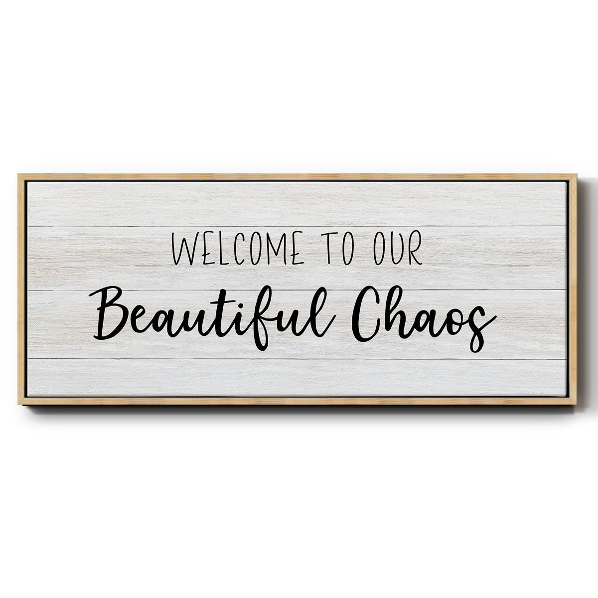 Beautiful Chaos - Floater Framed Canvas Print