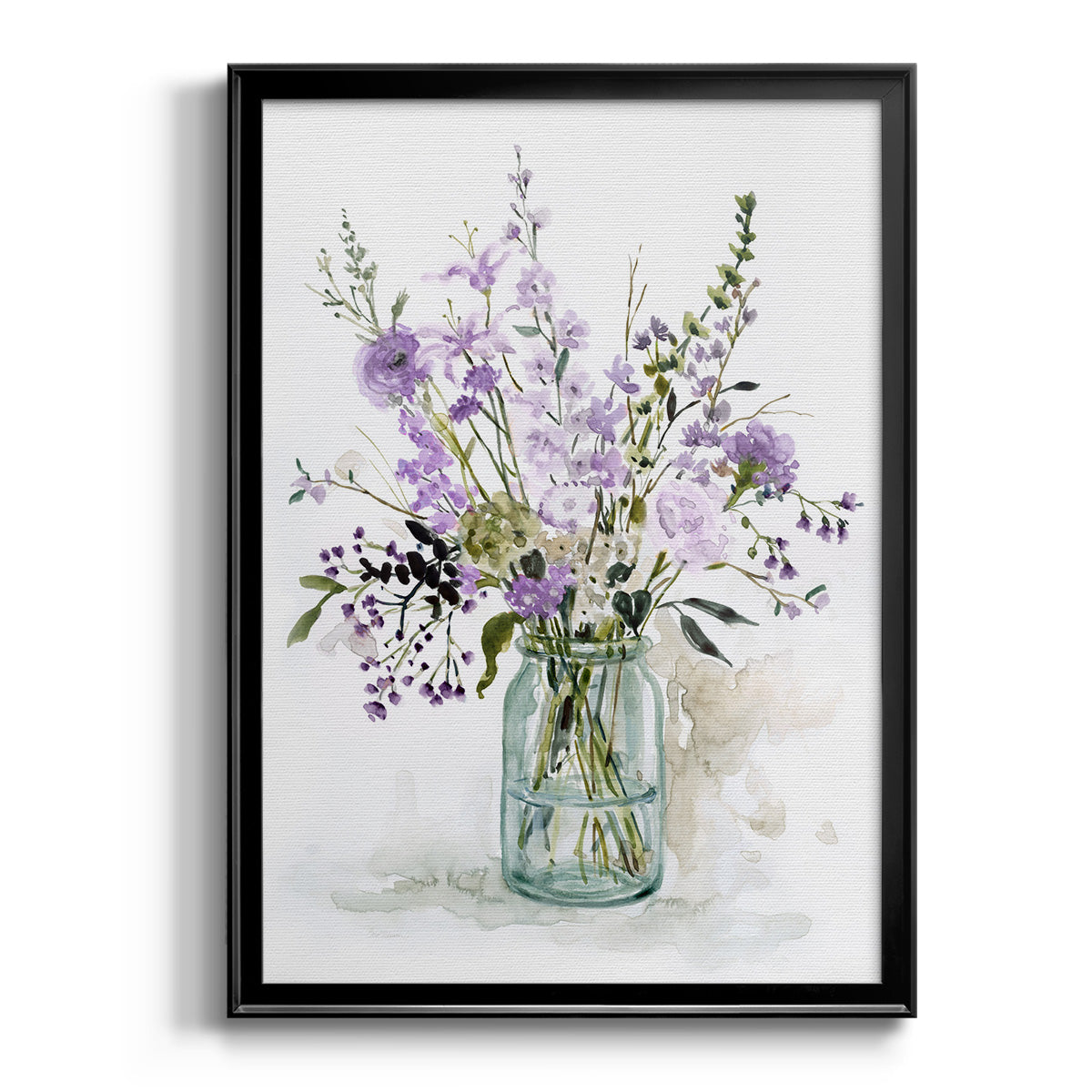 Purple Passion II - Modern Framed Canvas Print