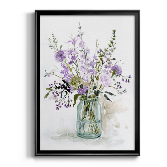 Purple Passion II - Modern Framed Canvas Print