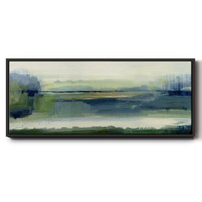 Glistening Meadow - Floater Framed Canvas Print